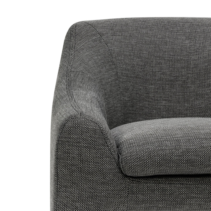 Broadway Fabric Armchair - Graphite Grey