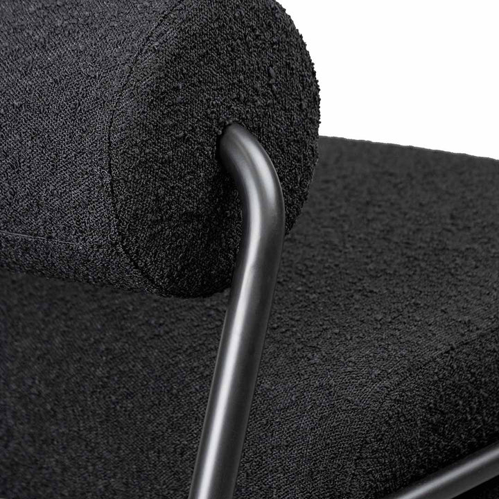 Tetbury Lounge Chair - Black Boucle