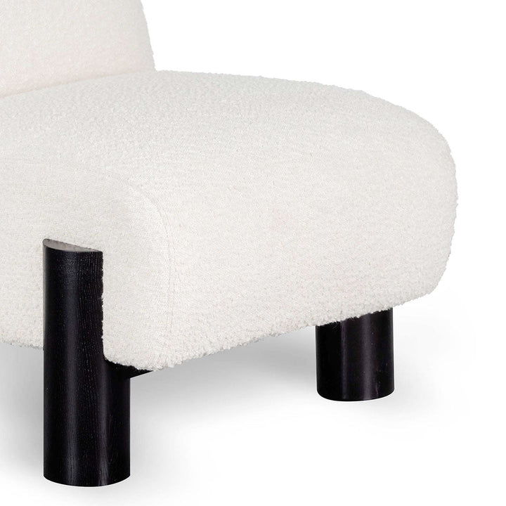 Maynard Armchair - Ivory White Boucle