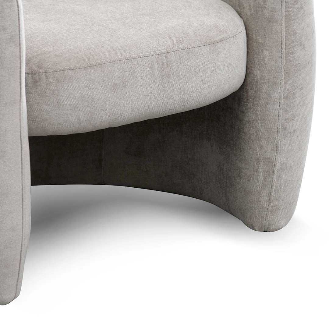 Maynard Fabric Armchair - Platinum Grey