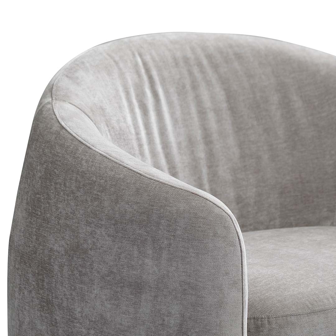 Maynard Fabric Armchair - Platinum Grey