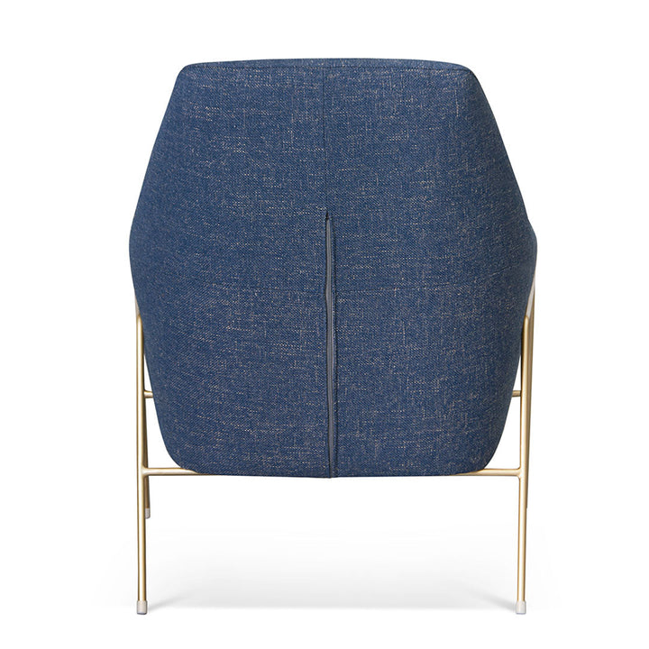 Broadway Fabric Armchair - Dark Blue