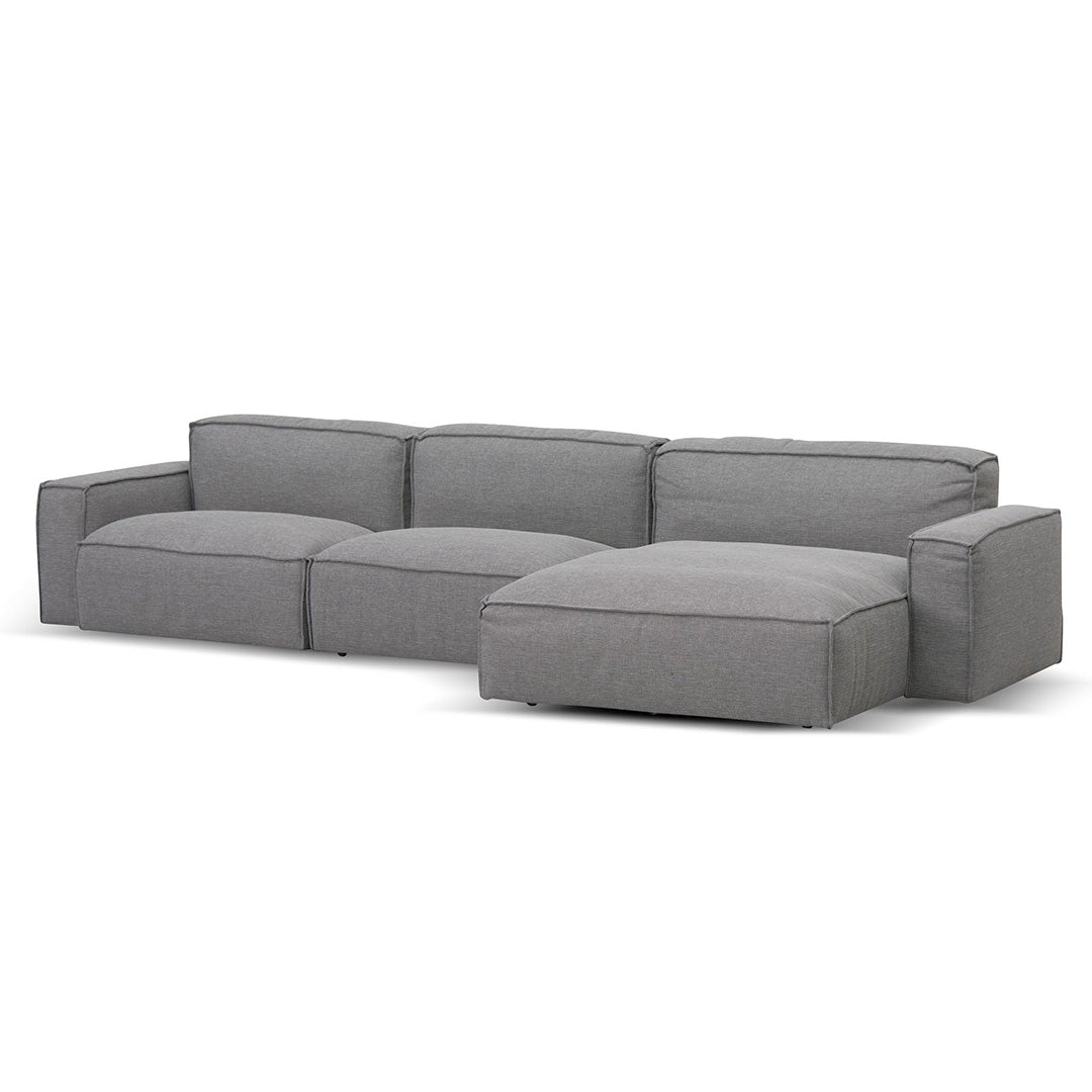 Broadway Right Chaise Sofa - Graphite Grey