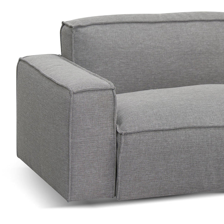 Broadway Right Chaise Sofa - Graphite Grey