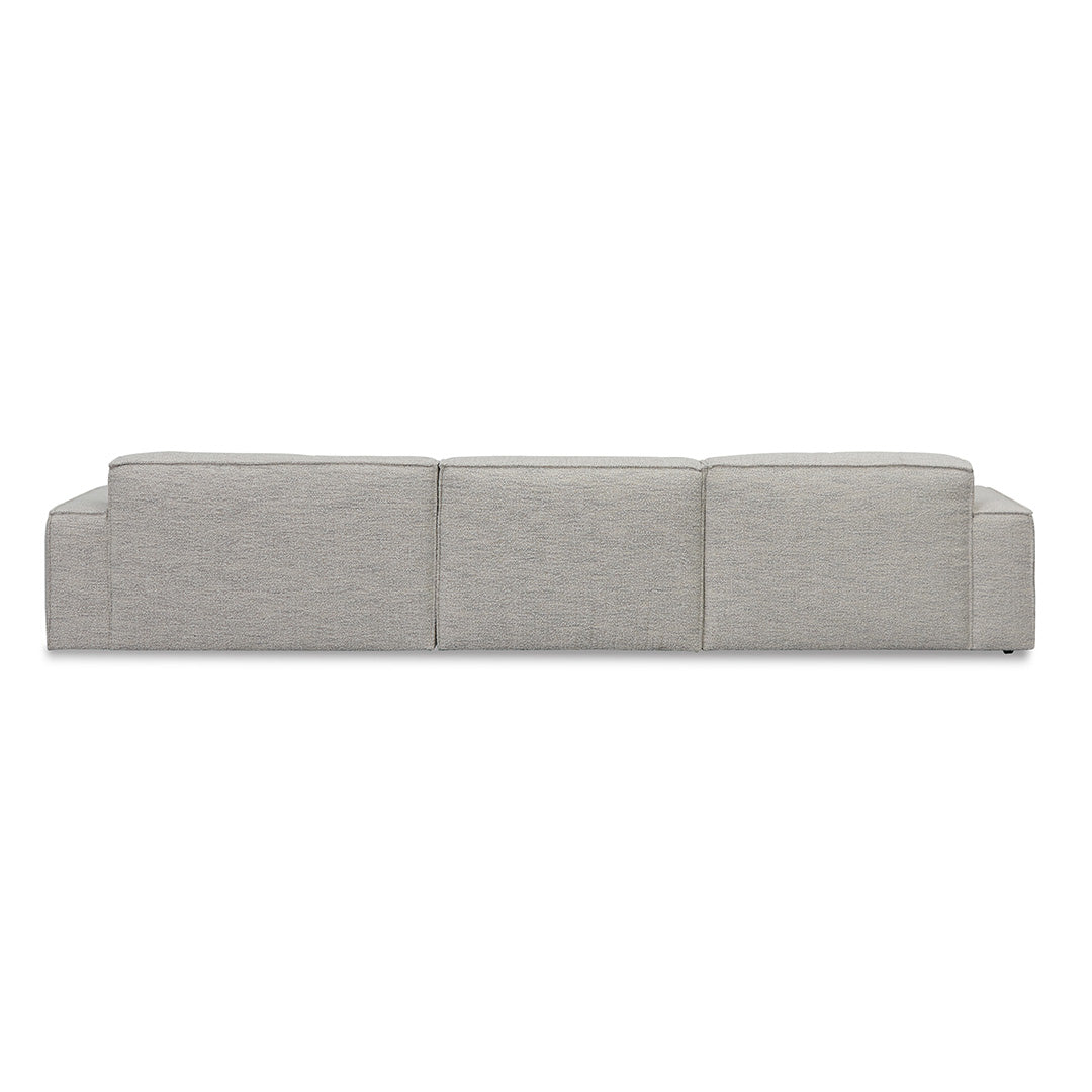 Broadway Right Chaise Fabric Sofa - Fog Grey