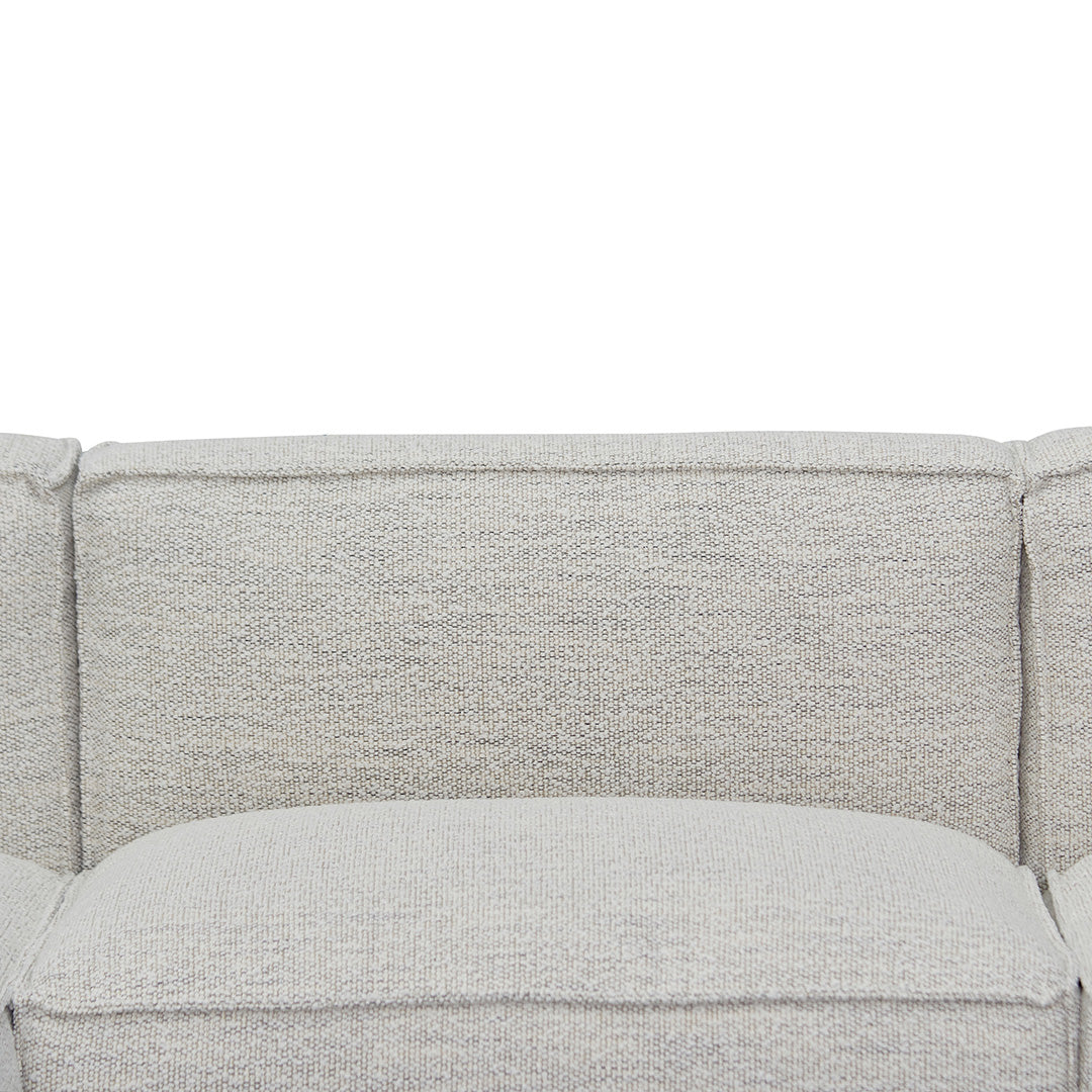 Broadway Left Chaise Fabric Sofa - Fog Grey