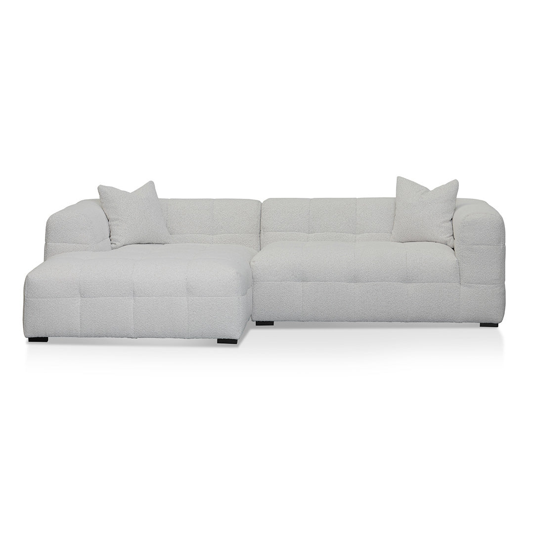 Maynard Left Chaise Sofa - Pearl Boucle