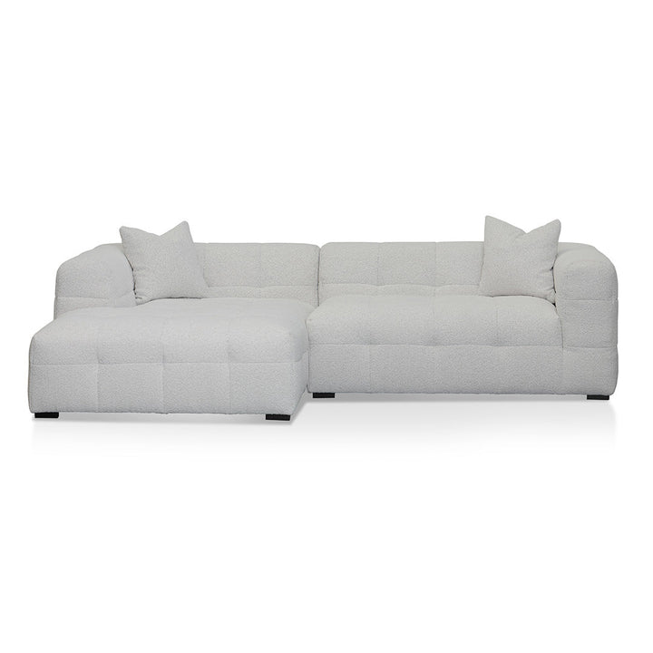 Maynard Left Chaise Sofa - Pearl Boucle