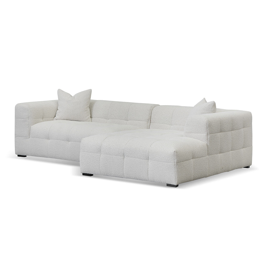 Maynard Right Chaise Sofa - Pearl Boucle