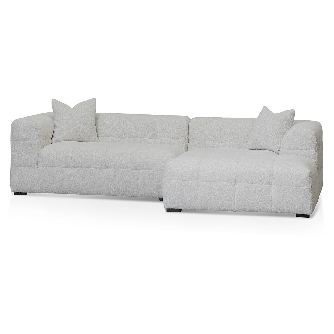 Maynard Right Chaise Sofa - Pearl Boucle