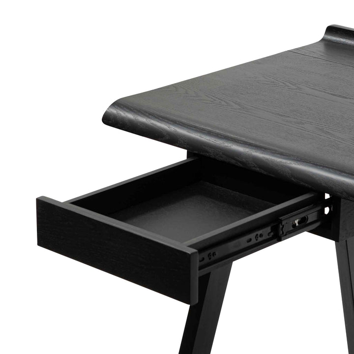 Aubrey Wooden Home Office Desk - Black