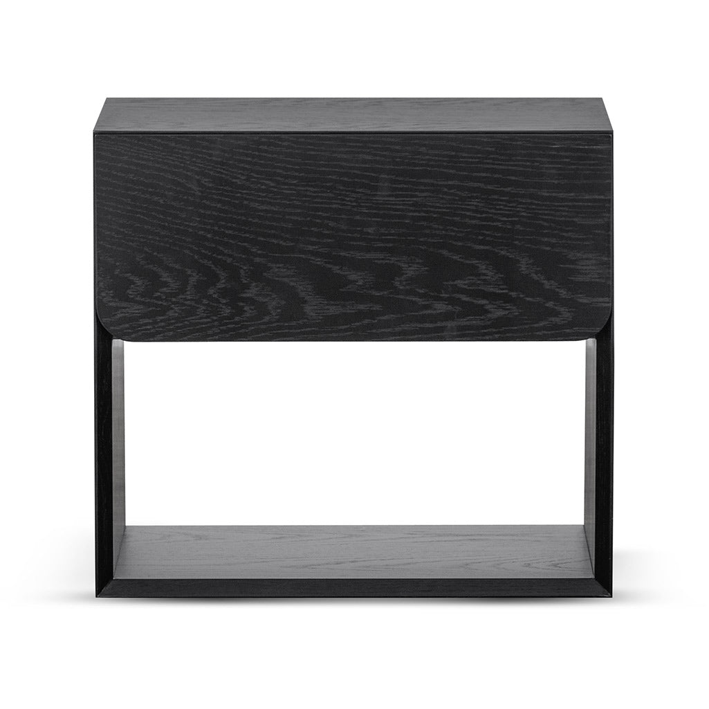 Oxford Oak Bedside Table - Black