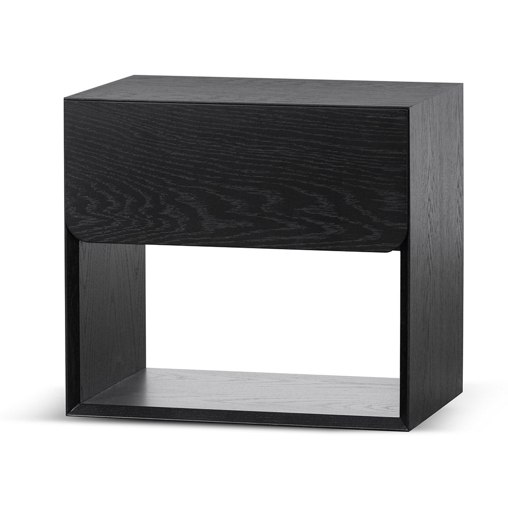 Oxford Oak Bedside Table - Black