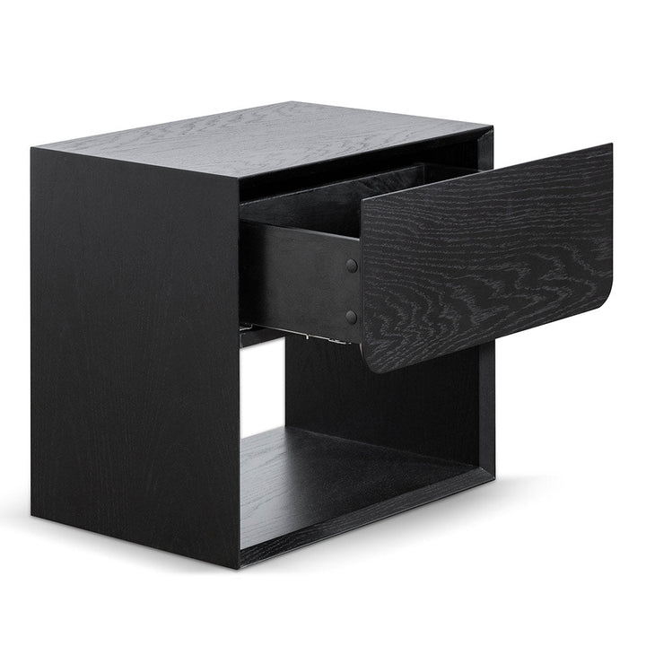 Oxford Oak Bedside Table - Black