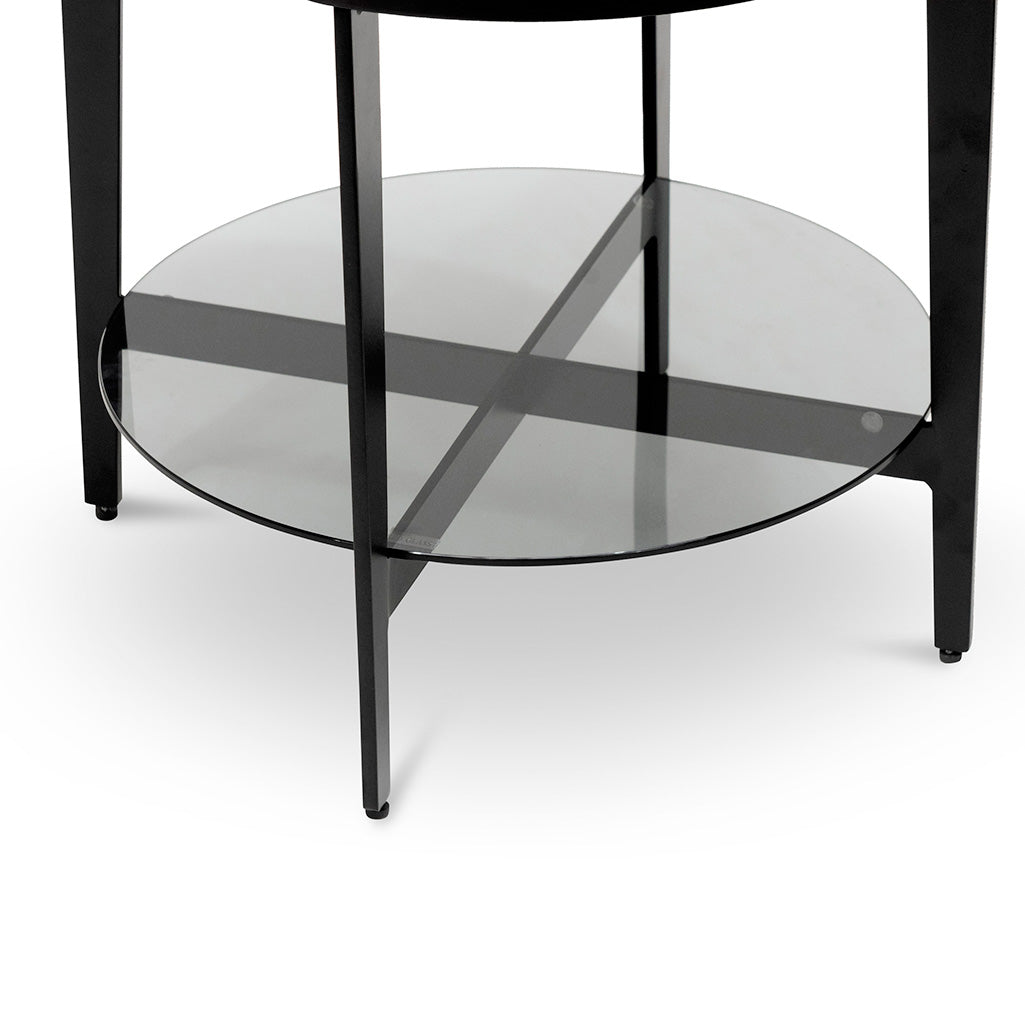 Tetbury Round Side Table - Black