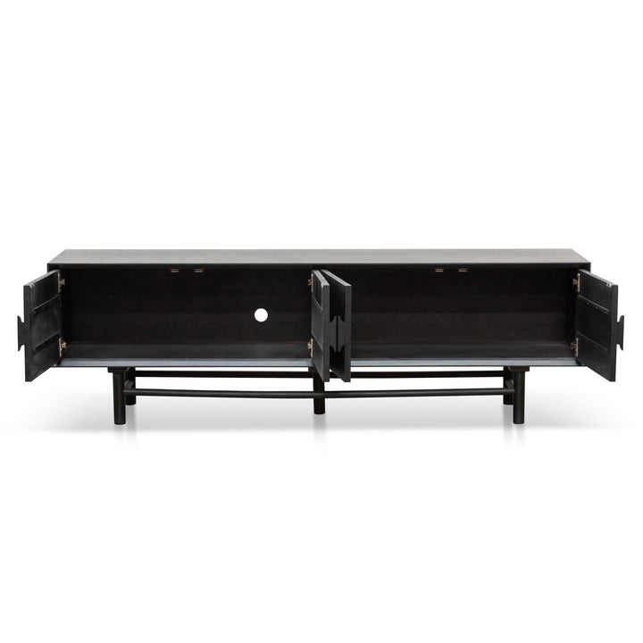 Courtenay 1.8m Wooden TV Entertainment Unit - Black