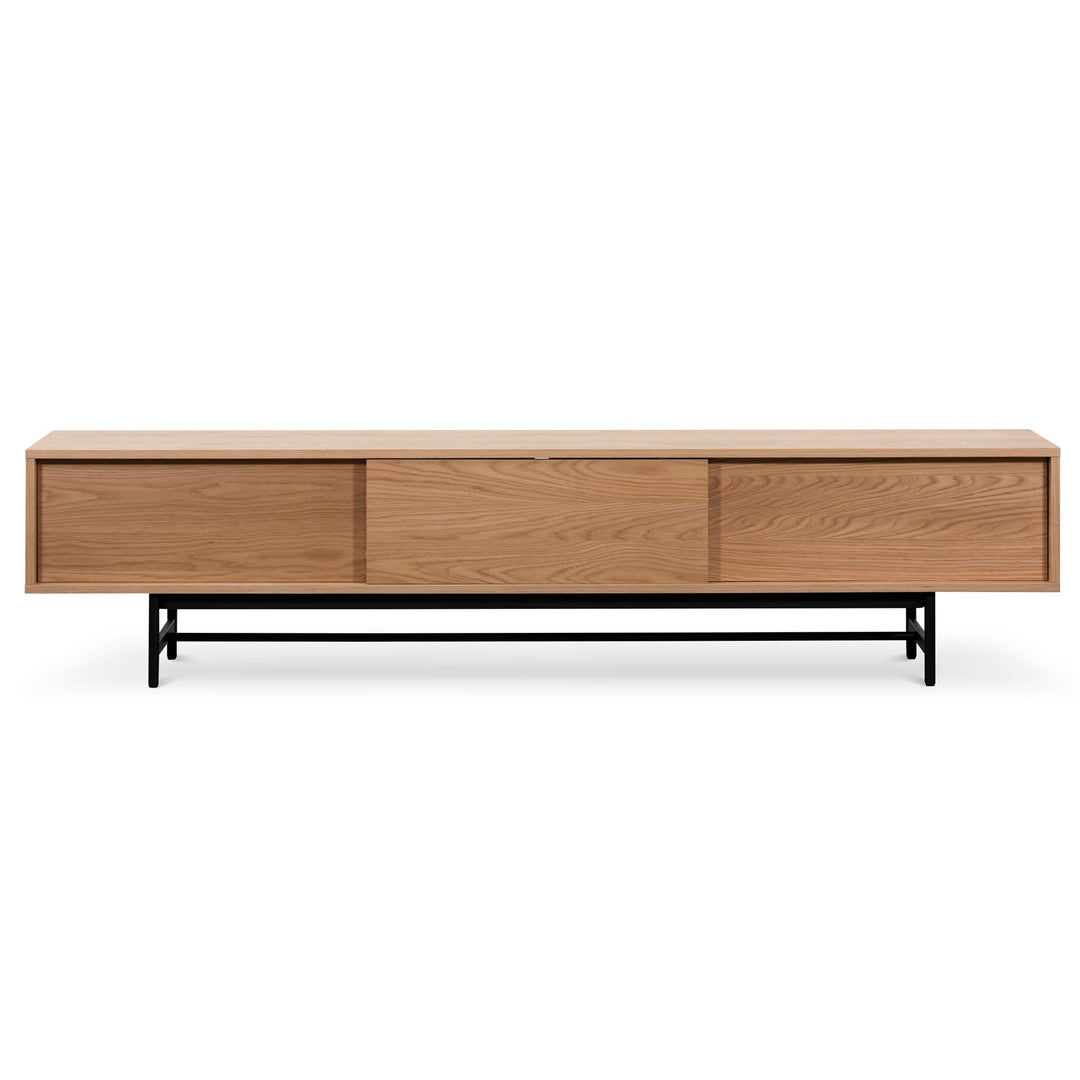 Milford 2.1m Wooden aEntertainment TV Unit - Natural