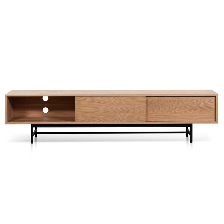 Milford 2.1m Wooden aEntertainment TV Unit - Natural