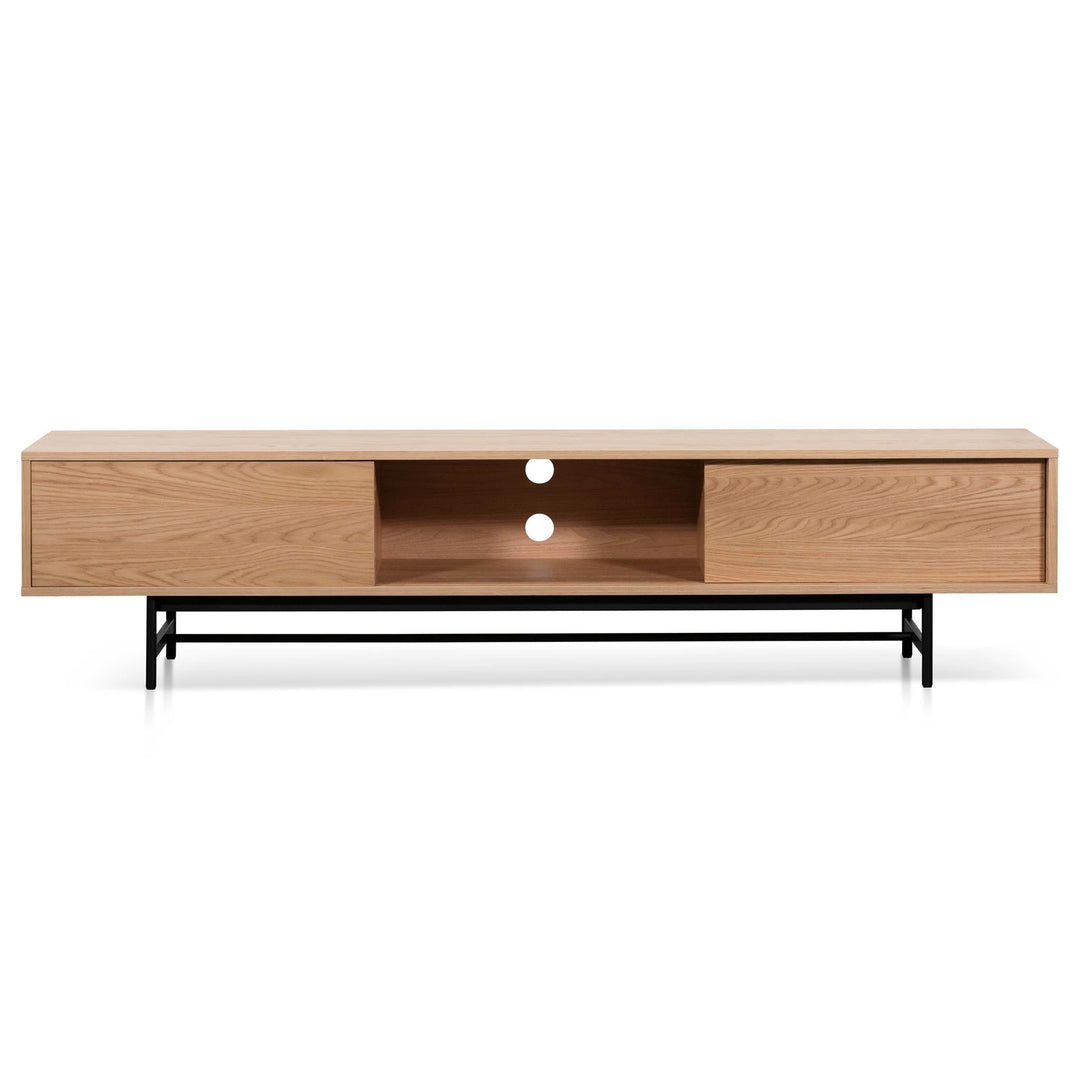 Milford 2.1m Wooden aEntertainment TV Unit - Natural