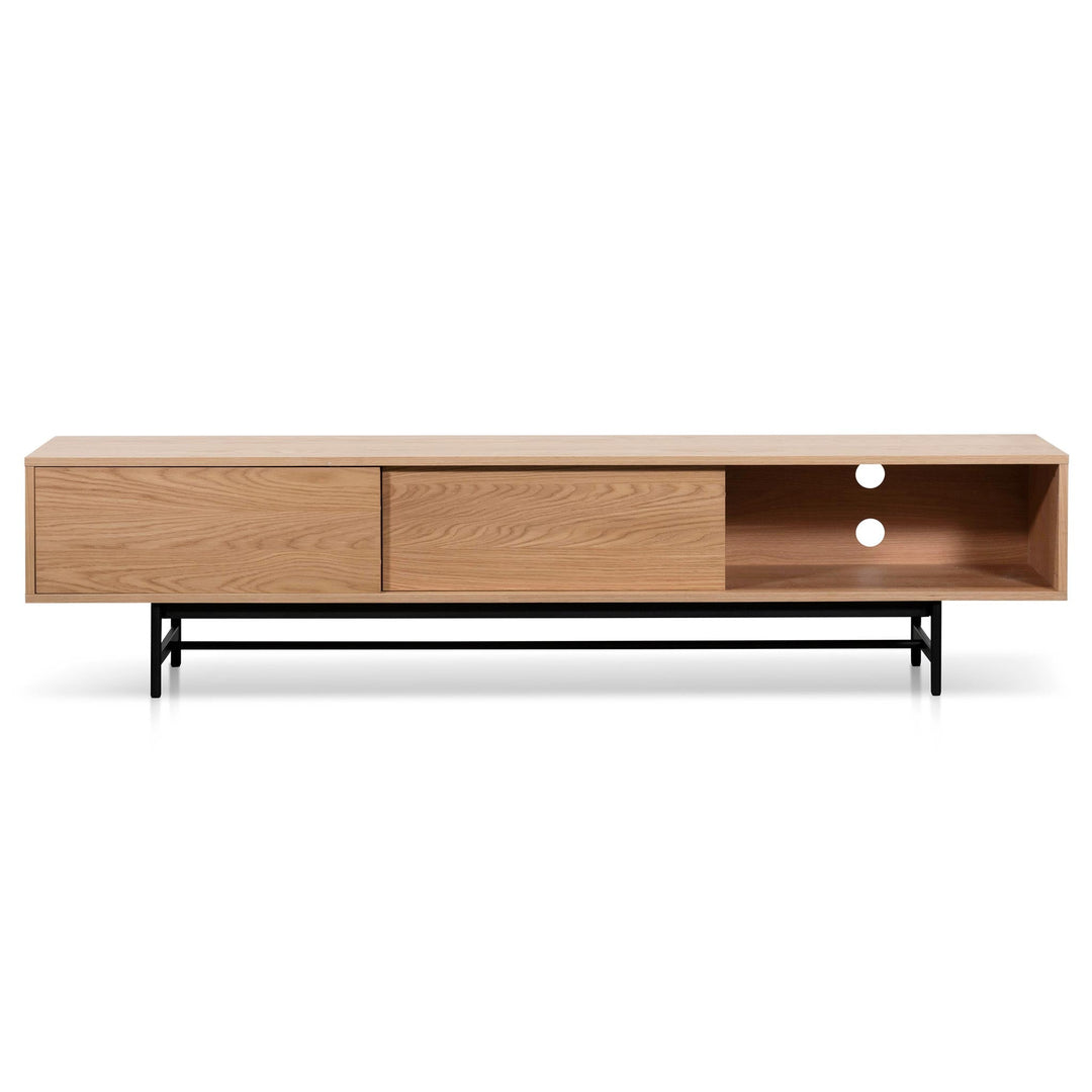 Milford 2.1m Wooden aEntertainment TV Unit - Natural