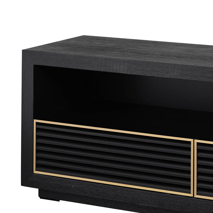 Chatham 2m TV Entertainment Unit - Textured Espresso Black