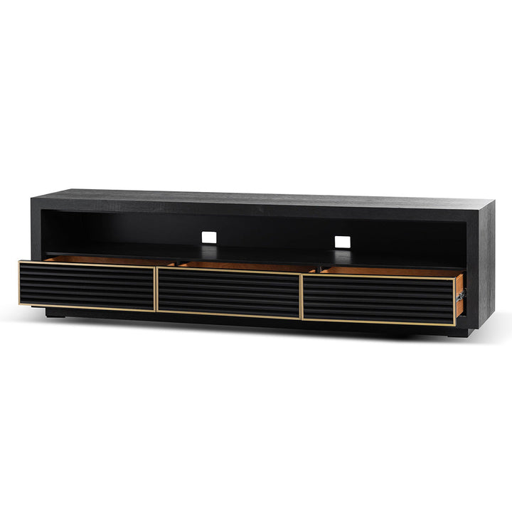 Chatham 2m TV Entertainment Unit - Textured Espresso Black