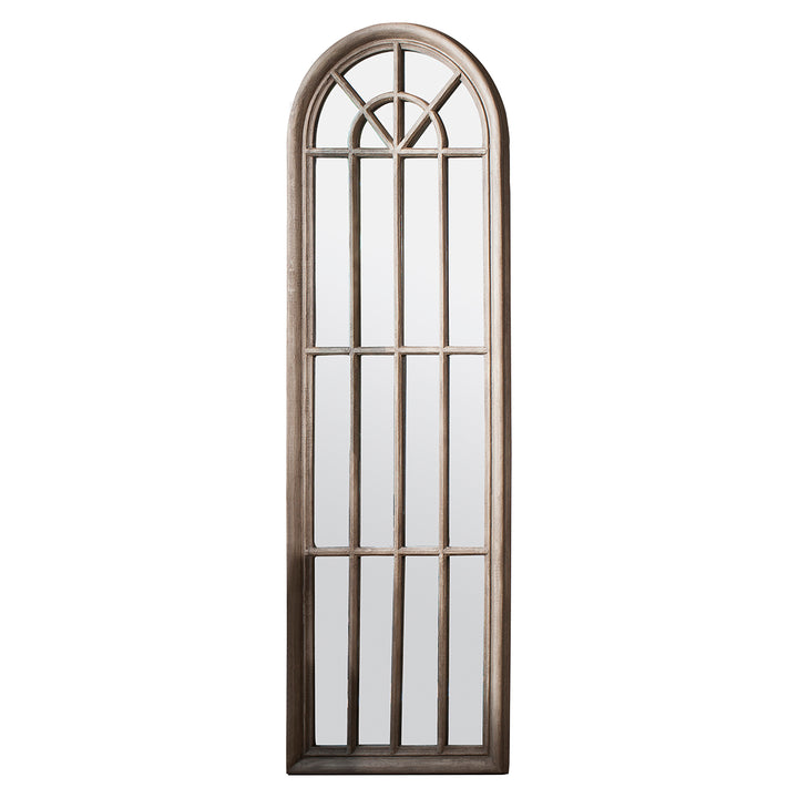 Bentivoglio Panelled Arch Window Mirror