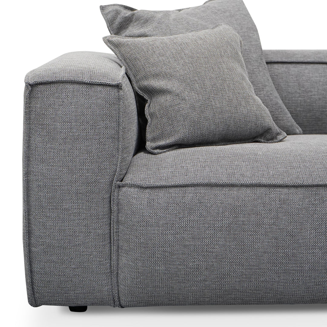 Broadway 4 Seater Sofa with Cushion and Pillow - Graphite Grey