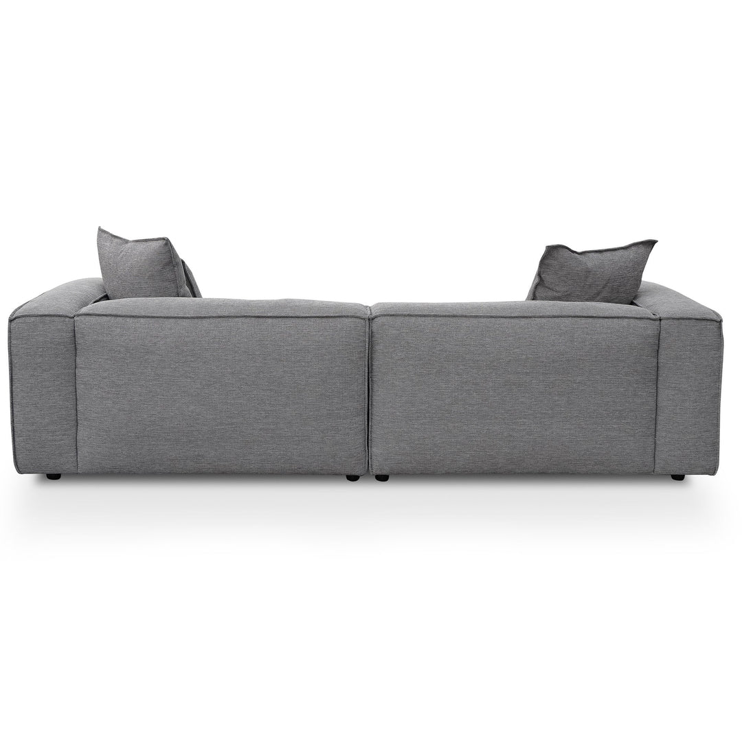 Broadway 4 Seater Sofa with Cushion and Pillow - Graphite Grey