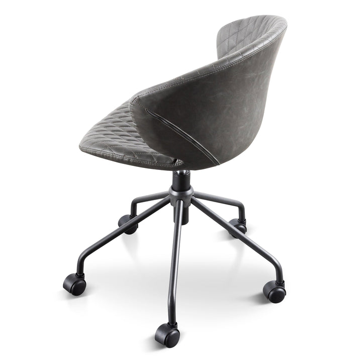 Danbury Office Chair - Charcoal with Black Base