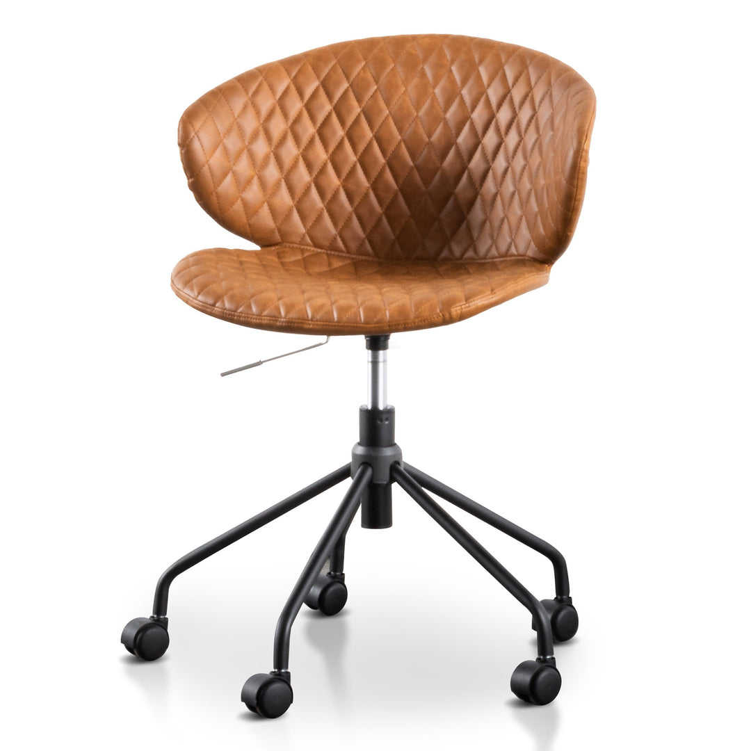 Danbury Office Chair - Tan with Black Base