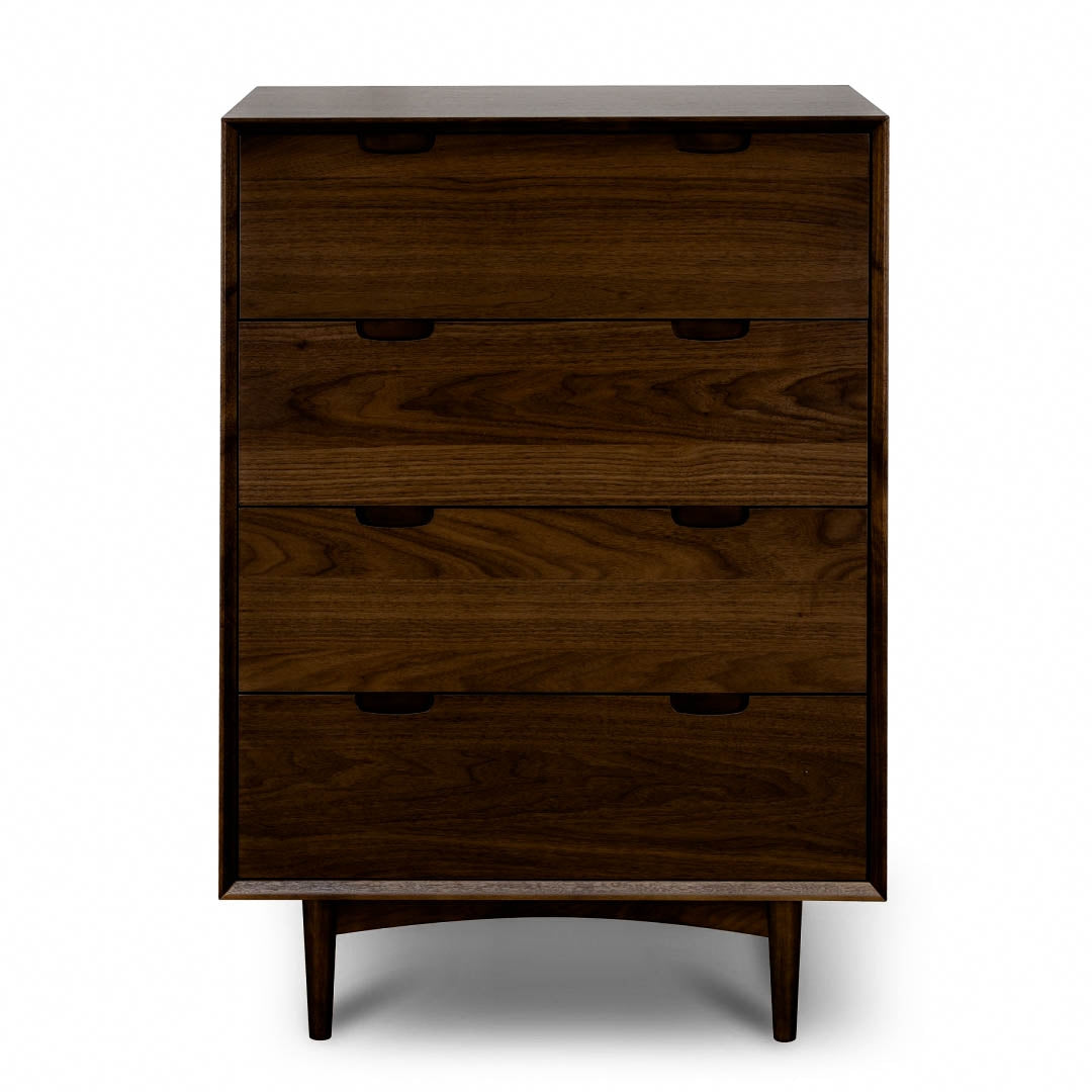 Tunbridge 4 Drawer Chest - Walnut