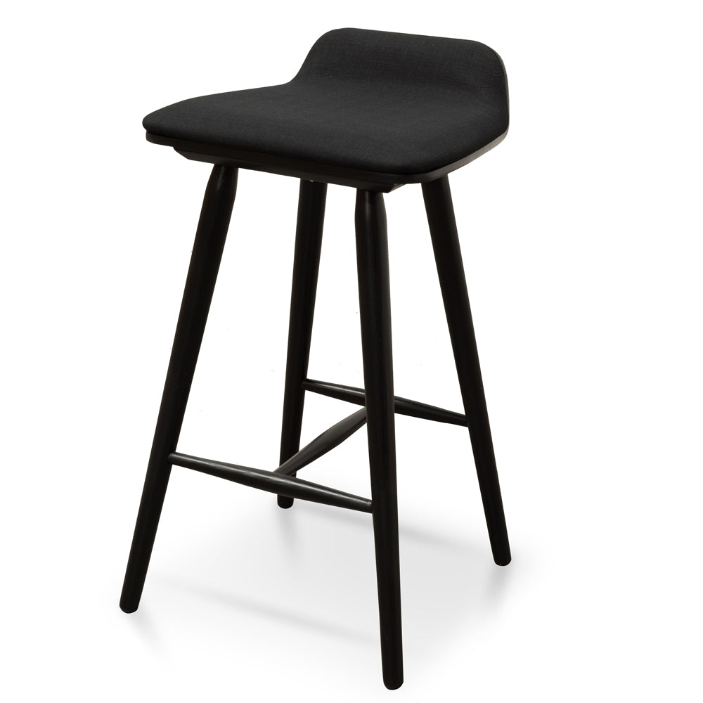 Aubrey 65cm Bar Stool - Black