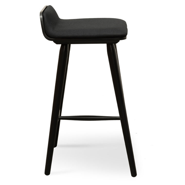 Aubrey 65cm Bar Stool - Black