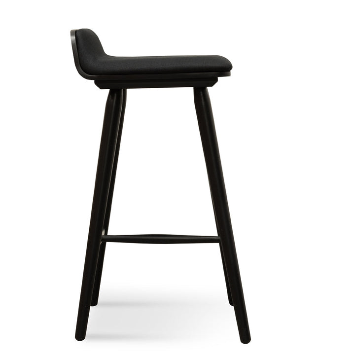 Aubrey 65cm Bar Stool - Black