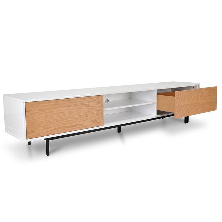 Hayden 2.3m TV Entertainment Unit - Lowline - Natural