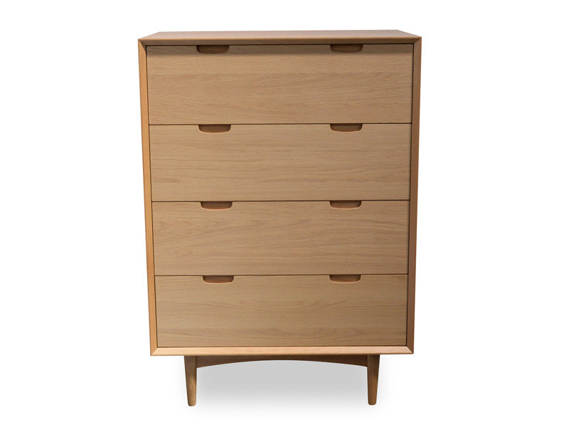 Tunbridge 4 Drawer Chest - Natural