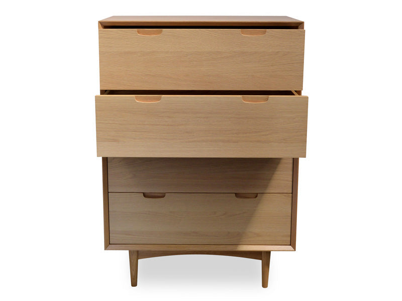 Tunbridge 4 Drawer Chest - Natural