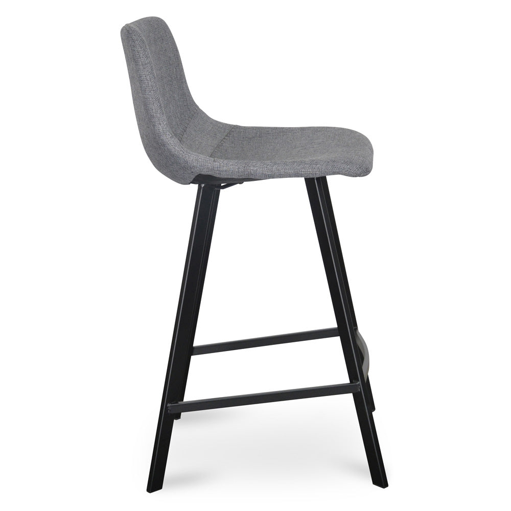 Griffith 65cm Bar Stool - Dark Grey (Set of 2)