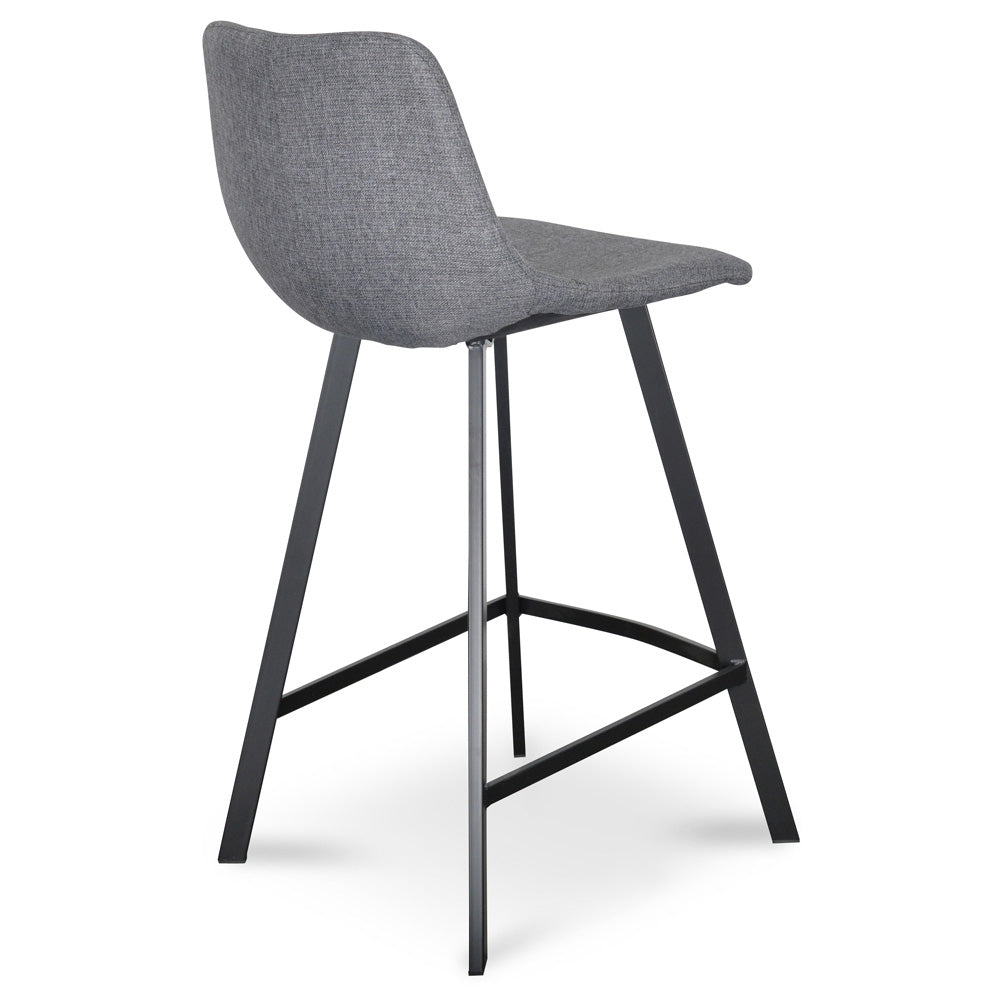 Griffith 65cm Bar Stool - Dark Grey (Set of 2)