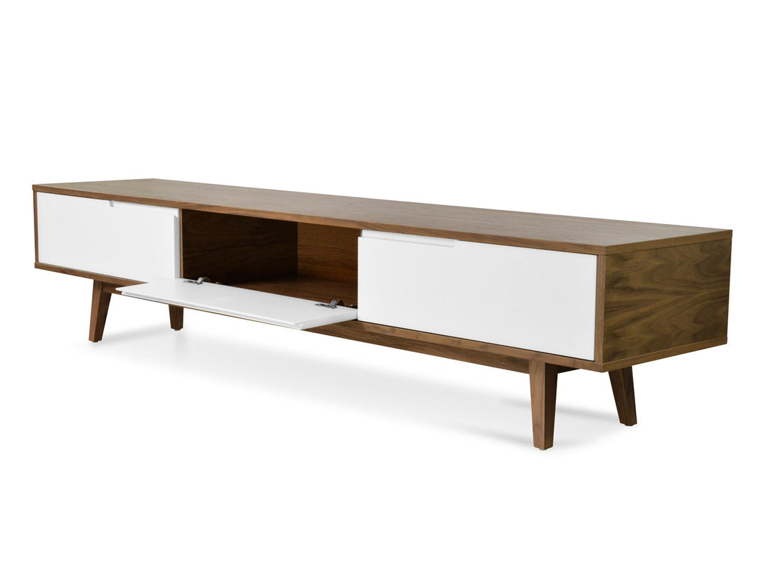 Esther 2.1m Lowline TV Entertainment Unit - Walnut