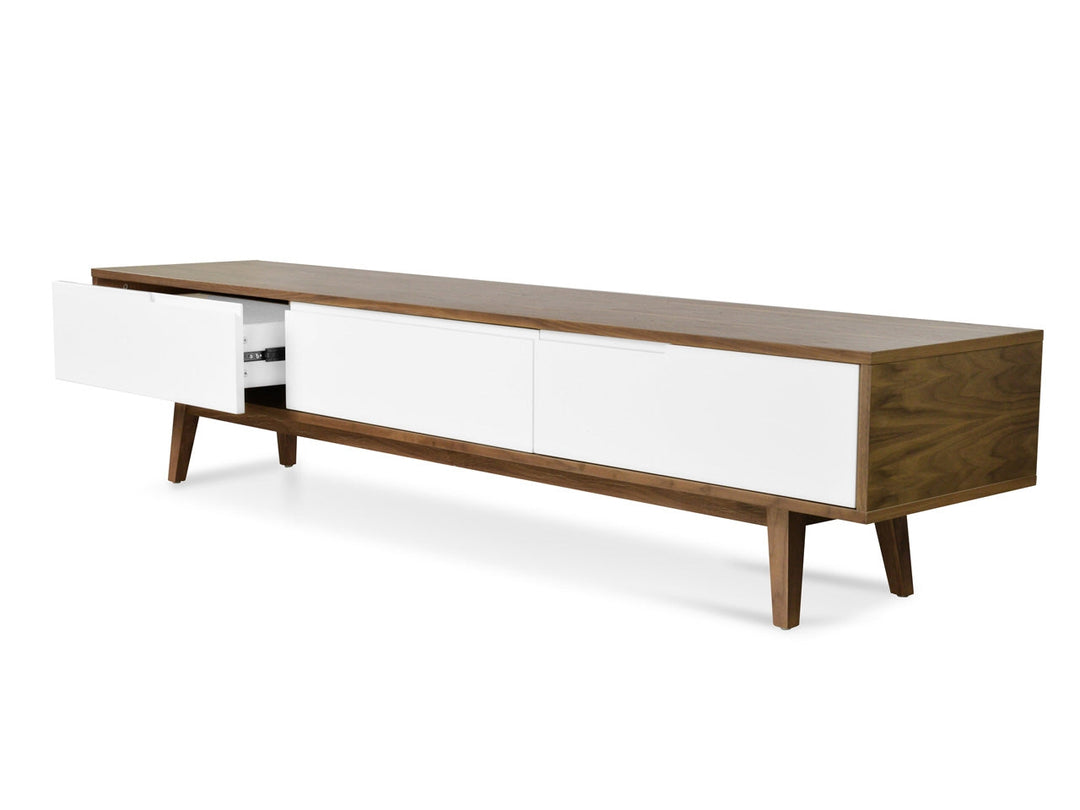 Esther 2.1m Lowline TV Entertainment Unit - Walnut