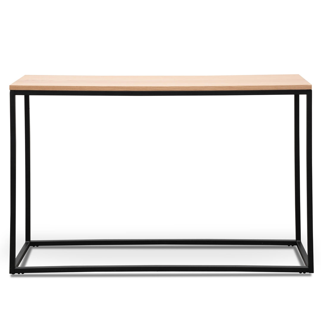 Milford Natural Console Table - Black