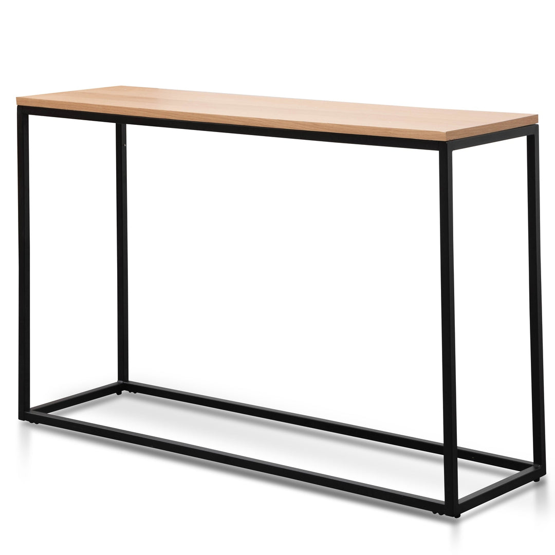 Milford Natural Console Table - Black