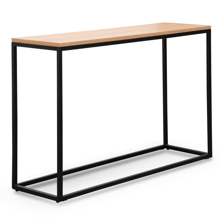 Milford Natural Console Table - Black