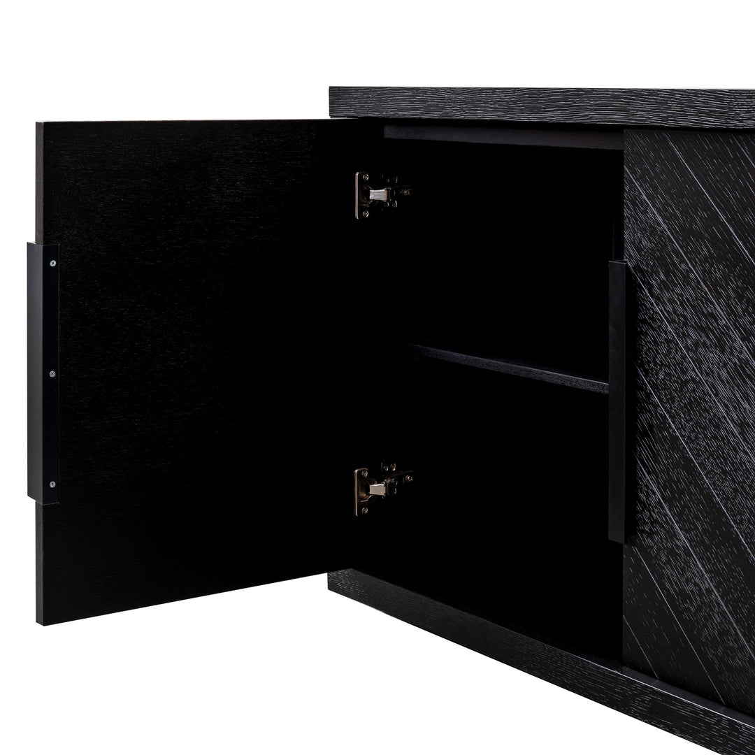 Chatham 2m Buffet Unit - Textured Espresso Black