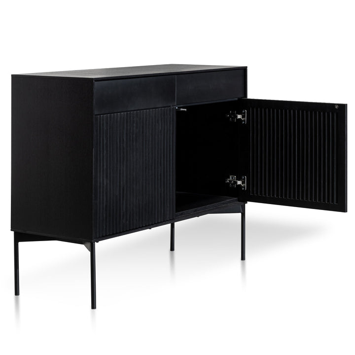 Esther - 110cm Sideboard Unit - Black Oak