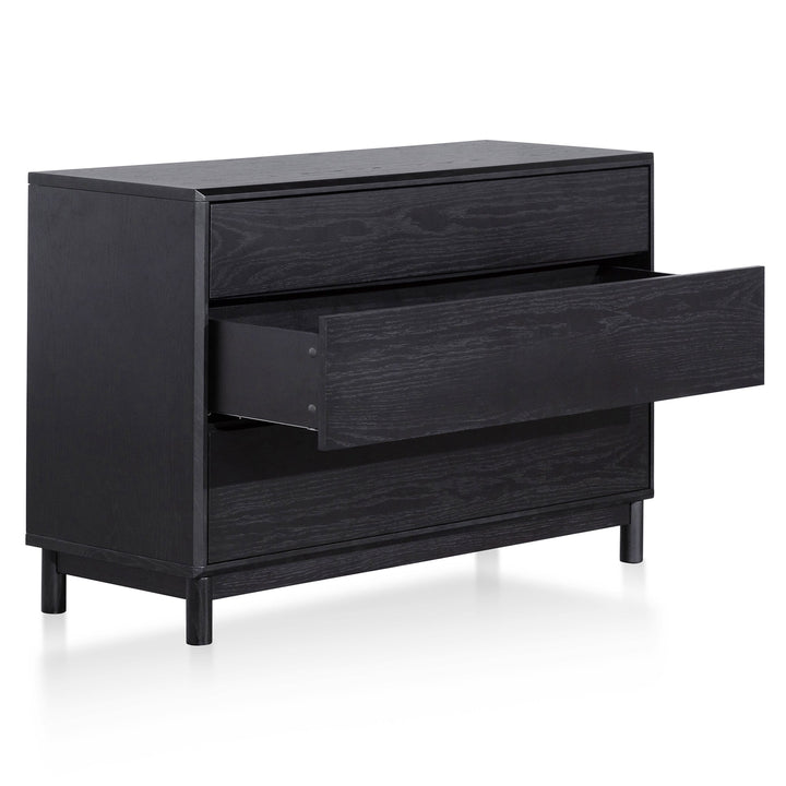 Oxford - 3 Drawers Dressing Table - Black Oak