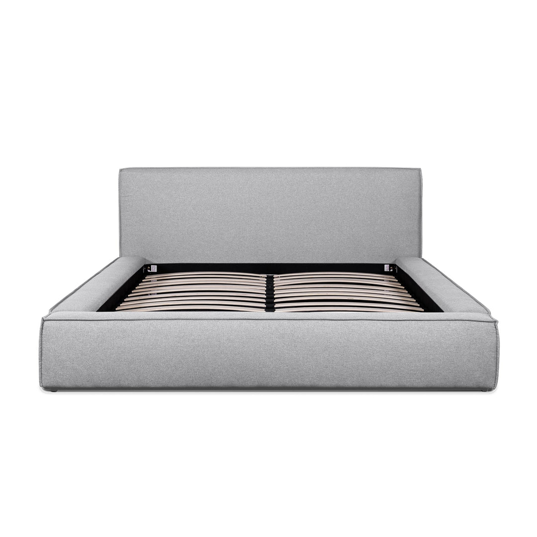 Sittingbourne - King Bed Frame - Pearl Grey Fabric