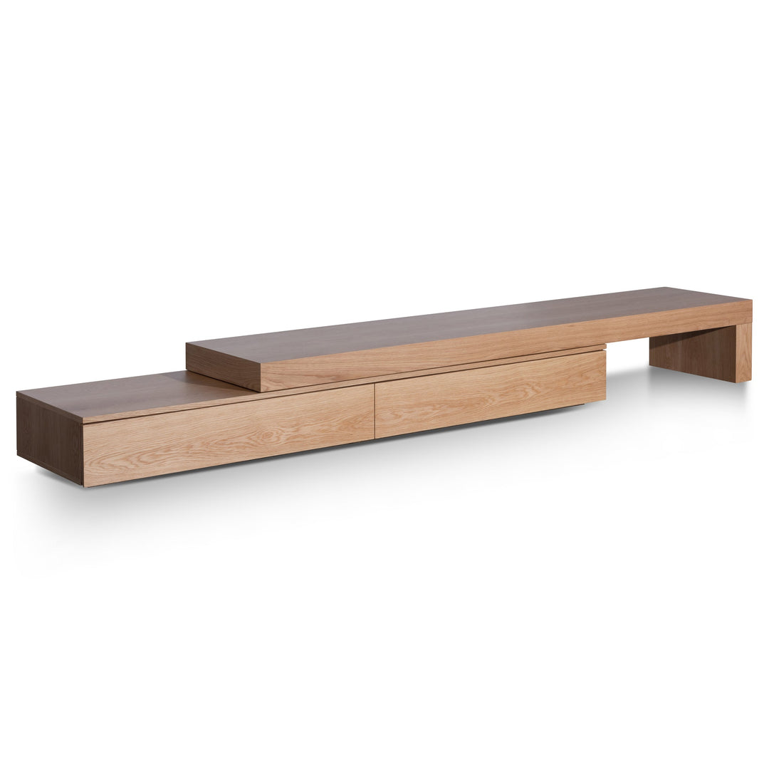 Oxford Extendable TV Entertainment Unit - Natural Oak